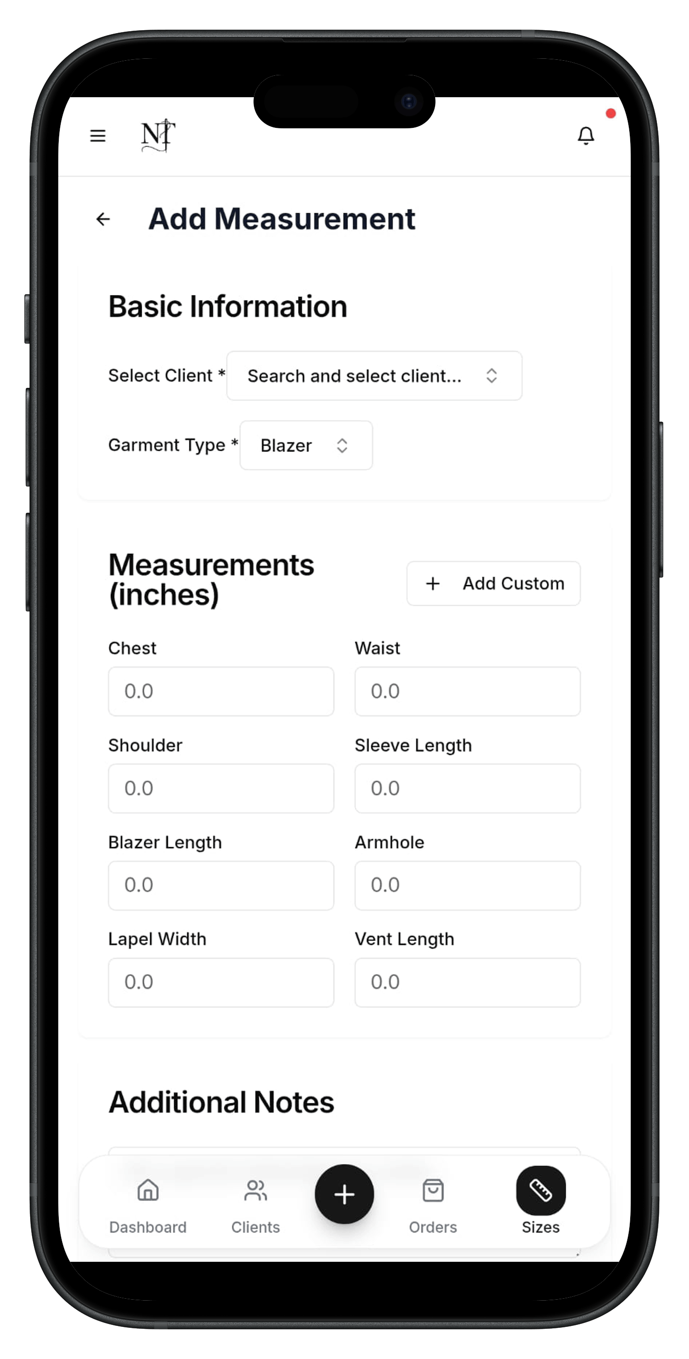 Tailor measuring client in Indore